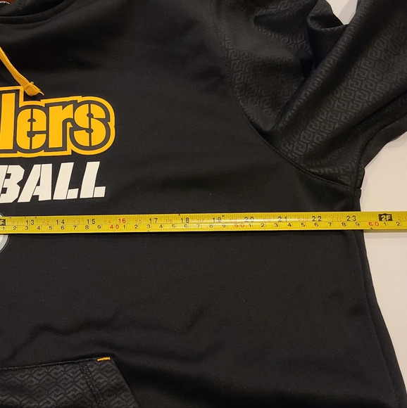 NFL TEAM apparel Steelers Football hoodie  TX3 Warm mens sz.L - Picture 7 of 11